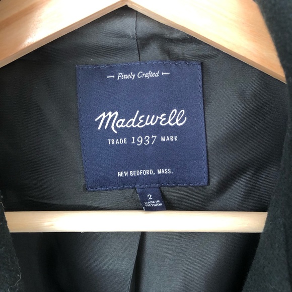 Madewell City Grid Coat in Colorblock - Picture 5 of 7